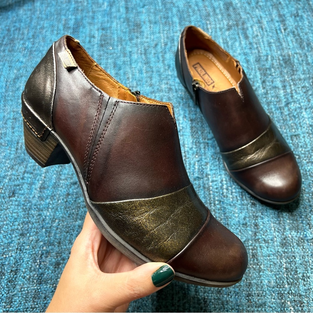 Pikolinos Rotterdam Ankle Booties in Brown Bronze Euro 37 or US 6.5-7 Women's